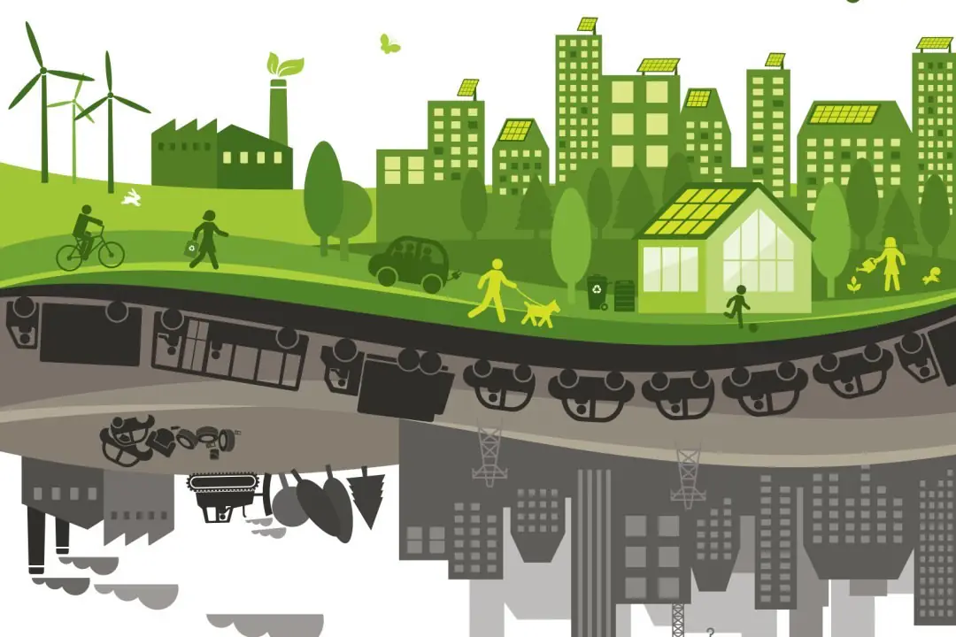 Ilustração cidades sustentáveis