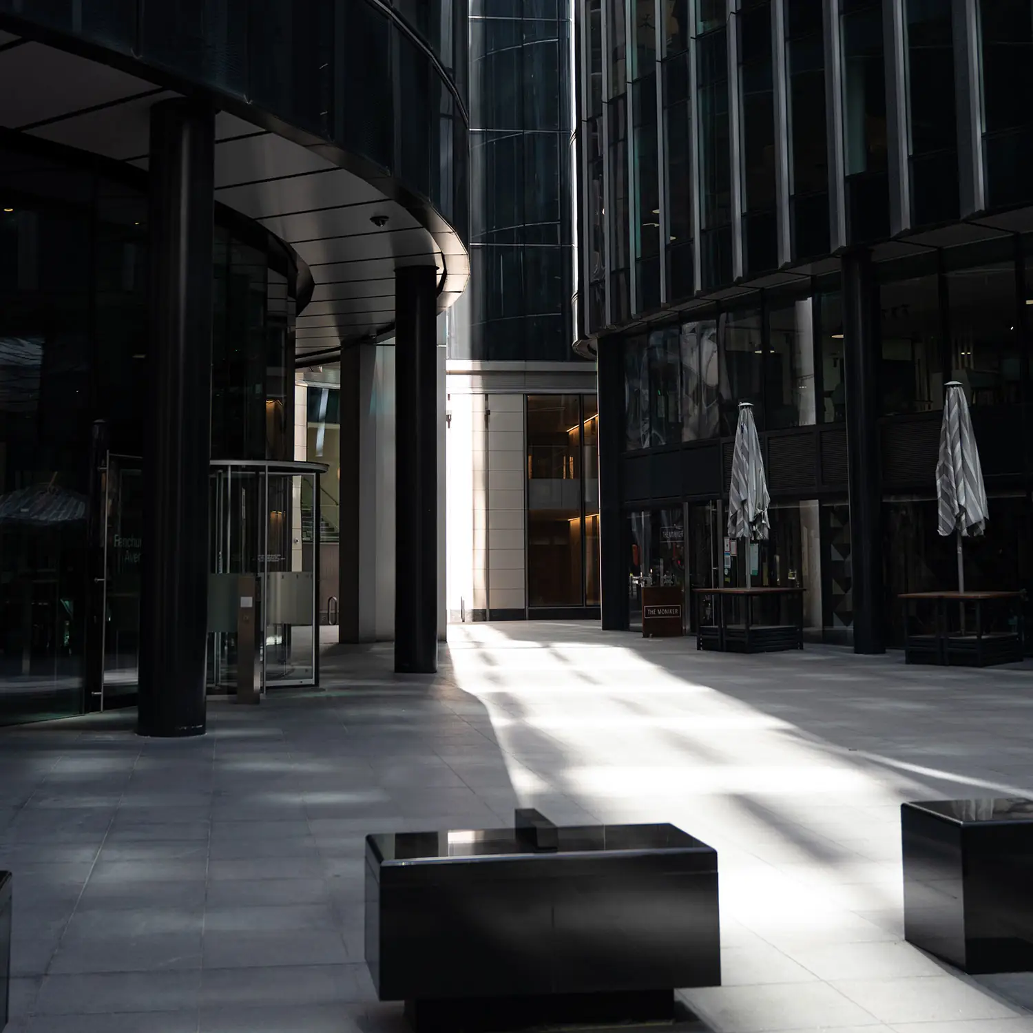 Office building's entrance