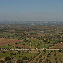 Aerial view from Albufeira's interior