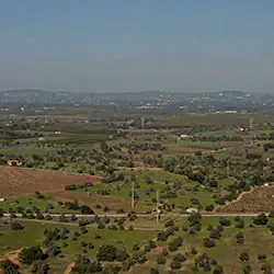 Aerial view from Albufeira's interior