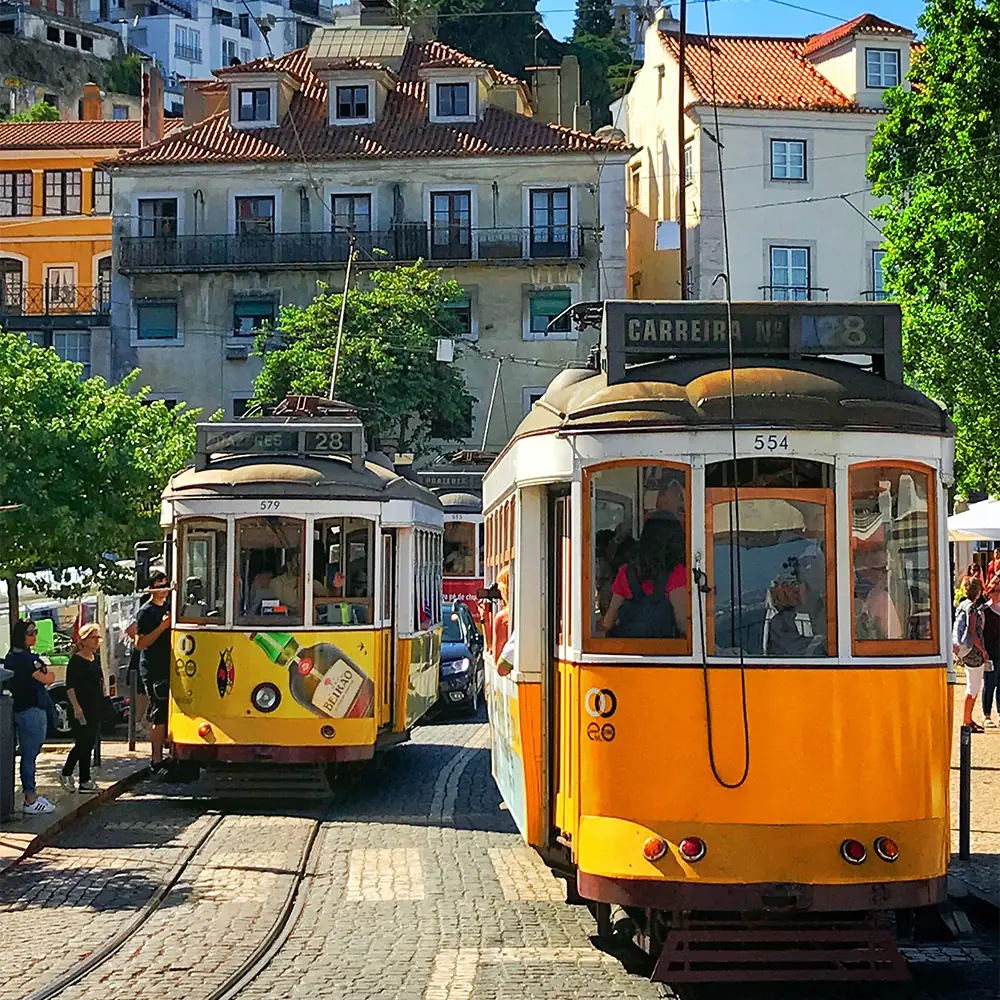 Elétricos 28 em Lisboa