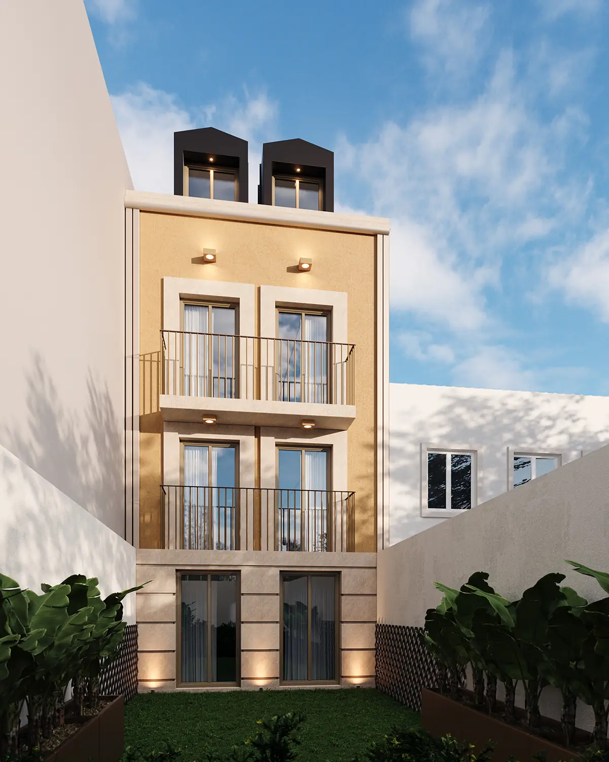 3D image of the facade